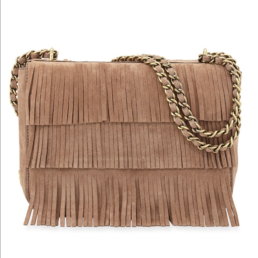Tory Burch Fringe Crossbody (Suede)